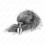 KINK – ANAL PLUG SIZE M 8 X 3.5 CM WITH SYNTHETIC TAIL 40 CM GREY Butt Plugs | SEX Shop Ireland 9
