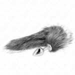 KINK – ANAL PLUG SIZE M 8 X 3.5 CM WITH SYNTHETIC TAIL 40 CM GREY Butt Plugs | SEX Shop Ireland 8
