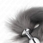 KINK – ANAL PLUG SIZE M 8 X 3.5 CM WITH SYNTHETIC TAIL 40 CM GREY AND WHITE Butt Plugs | SEX Shop Ireland 11