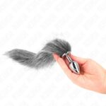 KINK – ANAL PLUG SIZE S 7 X 3 CM WITH SYNTHETIC TAIL 40 CM GREY Butt Plugs | SEX Shop Ireland 10