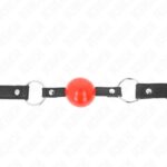 KINK – BALL 4 CM GAG WITH LOCK RED BALL BLACK STRAP 60 x 2 CM BDSM Gags | SEX Shop Ireland 8