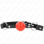 KINK – BALL 4 CM GAG WITH LOCK RED BALL BLACK STRAP 60 x 2 CM BDSM Gags | SEX Shop Ireland 10