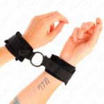 KINK – BEGINNER FUR HAND CUFFS 25 CM WITH O-RING 4 CM BLACK ADJUSTABLE 15-25 CM Fetish / Bondage | SEX Shop Ireland 11