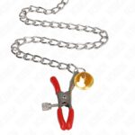 KINK – BELL TRIPLE NIPPLE AND CLIT CLAMPS RED WITH CHAIN 30 CM Fetish / Bondage | SEX Shop Ireland 11
