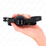 KINK – BLACK SINGLE SOLID BALL 4 CM GAG 65 x 1.5 CM BDSM Gags | SEX Shop Ireland 11