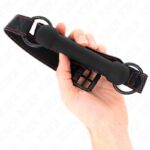 KINK – BONE GAG WITH LEATHERETTE STRAP BLACK ADJUSTABLE 41-57 CM BDSM Gags | SEX Shop Ireland 11
