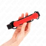KINK – BONE GAG WITH LEATHERETTE STRAP RED ADJUSTABLE 41-57 CM BDSM Gags | SEX Shop Ireland 9