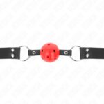 KINK – BREATHABLE BALL 4 CM GAG WITH DOUBLE RIVET LEATHER 62.5 x 2.5 CM ADJUSTABLE 42-58 CM BDSM Gags | SEX Shop Ireland 10