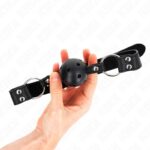 KINK – BREATHABLE BALL 4 CM GAG WITH DOUBLE RIVET MODEL 1 BLACK 62.5 x 2.5 CM ADJUSTABLE 42-58 CM BDSM Gags | SEX Shop Ireland 9