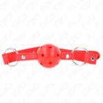 KINK – BREATHABLE BALL 4 CM GAG WITH DOUBLE RIVET MODEL 1 RED 62.5 x 2.5 CM ADJUSTABLE 42-58 CM BDSM Gags | SEX Shop Ireland 10