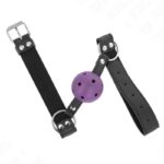 KINK – BREATHABLE BALL 4 CM GAG WITH DOUBLE RIVET PURPLE 62.5 x 2.5 CM ADJUSTABLE 42-58 CM BDSM Gags | SEX Shop Ireland 9