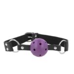 KINK – BREATHABLE BALL 4 CM GAG WITH DOUBLE RIVET PURPLE 62.5 x 2.5 CM ADJUSTABLE 42-58 CM BDSM Gags | SEX Shop Ireland 8