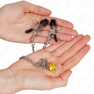 KINK – CHAIN NIPPLE CLAMPS WITH HORN PENDANT 30 CM Fetish / Bondage | SEX Shop Ireland 3
