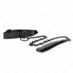 KINK – COLLAR WITH DARK LEASH 65 CM ADJUSTABLE 37-54 CM X 3 CM BDSM Collars | SEX Shop Ireland 13