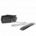 KINK – COLLAR WITH LEASH 65 CM WITH RESTRICTIONS BLACK 36-42 CM X 5.5 CM BDSM Collars | SEX Shop Ireland 12