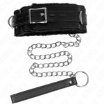 KINK – COLLAR WITH LEASH 65 CM WITH RESTRICTIONS BLACK 36-42 CM X 5.5 CM BDSM Collars | SEX Shop Ireland 14