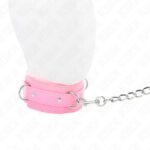 KINK – COLLAR WITH LEASH 65 CM WITH RESTRICTIONS PINK 36-42 CM X 5.5 CM BDSM Collars | SEXstore.ie 12