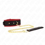 KINK – COLLAR WITH PLAIN FABRIC LEASH ADJUSTABLE 33-48 CM X 5.7 CM BDSM Collars | SEX Shop Ireland 11