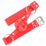 KINK – COMPLETE RED HOLLOW HARD BALL GAG 62 x 2 CM BDSM Gags | SEX Shop Ireland 9