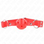 KINK – COMPLETE RED HOLLOW HARD BALL GAG 62 x 2 CM BDSM Gags | SEX Shop Ireland 8