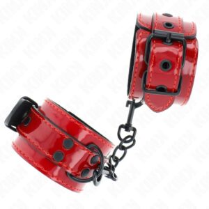 KINK – DARK RED WRIST CUFFS 23 X 5 CM Fetish / Bondage | SEX Shop Ireland 3