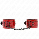 KINK – DARK RED WRIST CUFFS 23 X 5 CM Fetish / Bondage | SEX Shop Ireland 8