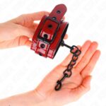 KINK – DARK RED WRIST CUFFS 23 X 5 CM Fetish / Bondage | SEX Shop Ireland 10