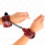 KINK – DARK RED WRIST CUFFS 23 X 5 CM Fetish / Bondage | SEX Shop Ireland 11