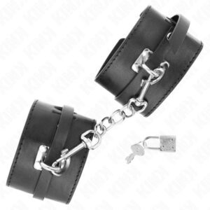 KINK – DELUXE LOCKING WRIST RESTRAINTS BLACK ADJUSTABLE 14.5-21 CM X 6 CM Fetish / Bondage | SEX Shop Ireland 3