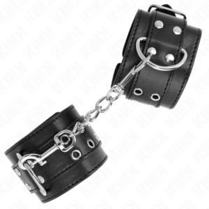 KINK – DOUBLE BUCKLE WRIST RESTRAINTS BLACK ADJUSTABLE 19-26 CM Fetish / Bondage | SEX Shop Ireland 3