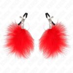 KINK – FEATHER NIPPLE CLAMP RED 7 CM BDSM Gear & Accessories | SEX Shop Ireland 10