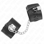 KINK – FIXED WRIST RESTRAINTS WITH CHAIN 30 CM AND PADLOCK CLOSURE BLACK ADJUSTABLE 16-23 CM X 5.5 CM Fetish / Bondage | SEX Shop Ireland 9