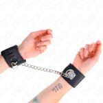 KINK – FIXED WRIST RESTRAINTS WITH CHAIN 30 CM AND PADLOCK CLOSURE BLACK ADJUSTABLE 16-23 CM X 5.5 CM Fetish / Bondage | SEX Shop Ireland 11