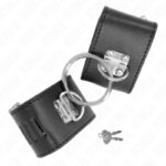 KINK – FIXED WRIST RESTRAINTS WITH RING AND PADLOCK CLOSURE BLACK ADJUSTABLE 16-23 CM X 5.5 CM Fetish / Bondage | SEX Shop Ireland 9