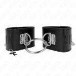 KINK – FIXED WRIST RESTRAINTS WITH RING AND PADLOCK CLOSURE BLACK ADJUSTABLE 16-23 CM X 5.5 CM Fetish / Bondage | SEX Shop Ireland 8