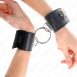KINK – FIXED WRIST RESTRAINTS WITH RING AND PADLOCK CLOSURE BLACK ADJUSTABLE 16-23 CM X 5.5 CM Fetish / Bondage | SEX Shop Ireland 11