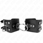 KINK – FIXED WRIST RESTRAINTS WITH RING AND STUDS ADJUSTABLE BLACK 17-22 CM X 6.5 CM Fetish / Bondage | SEX Shop Ireland 8