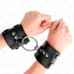 KINK – FIXED WRIST RESTRAINTS WITH RING AND STUDS ADJUSTABLE BLACK 17-22 CM X 6.5 CM Fetish / Bondage | SEX Shop Ireland 11