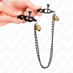 KINK – FLAT CHAIN NIPPLE CLAMPS AND BELL SILVER 30 CM BDSM Gear & Accessories | SEX Shop Ireland 12