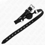 KINK – FULL SILICONE GAG 55 x 2 CM WITH 4 CM BALL SIZE S BLACK ADJUSTABLE 35-51 CM BDSM Gags | SEX Shop Ireland 11
