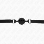 KINK – FULL SILICONE GAG 55 x 2 CM WITH 4 CM BALL SIZE S BLACK ADJUSTABLE 35-51 CM BDSM Gags | SEX Shop Ireland 13