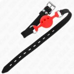 KINK – FULL SILICONE GAG 55 x 2 CM WITH 4 CM BALL SIZE S RED ADJUSTABLE 35-51 CM BDSM Gags | SEX Shop Ireland 12