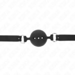 KINK – FULL SILICONE GAG 55 x 2 CM WITH 4.5 CM BALL SIZE M BLACK ADJUSTABLE 35-51 CM BDSM Gags | SEX Shop Ireland 11