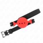 KINK – FULL SILICONE GAG 55 x 2 CM WITH 5 CM BALL SIZE L RED ADJUSTABLE 35-51 CM BDSM Gags | SEX Shop Ireland 11