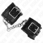KINK – FUR LINED WRIST RESTRAINTS BLACK WITH BLACK BELT ADJUSTABLE 17-29 CM X 6 CM Fetish / Bondage | SEX Shop Ireland 11