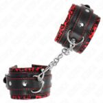 KINK – FUR LINED WRIST RESTRAINTS RED / BLACK ADJUSTABLE 17-29 CM X 6 CM Fetish / Bondage | SEX Shop Ireland 9