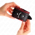 KINK – FUR LINED WRIST RESTRAINTS RED / BLACK ADJUSTABLE 17-29 CM X 6 CM Fetish / Bondage | SEX Shop Ireland 10