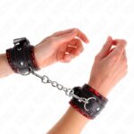 KINK – FUR LINED WRIST RESTRAINTS RED / BLACK ADJUSTABLE 17-29 CM X 6 CM Fetish / Bondage | SEX Shop Ireland 11