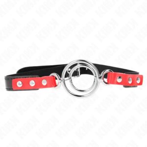 KINK – GAG WITH MULTIPLE O-RINGS 4 / 4.8 CM RED 38 X 56 CM BDSM Gags | SEX Shop Ireland