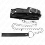 KINK – HEAVY NECKLACE WITH BELT 65 CM MODEL 1 ADJUSTABLE 36.5-50 CM BDSM Collars | SEX Shop Ireland 12